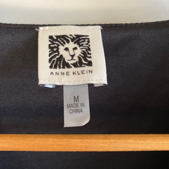 Anne Klein Stylish V-Neck Polka Dot Blouse Sz M - Picture 3 of 6